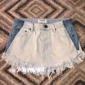 One Teaspoon Jean Skirt!